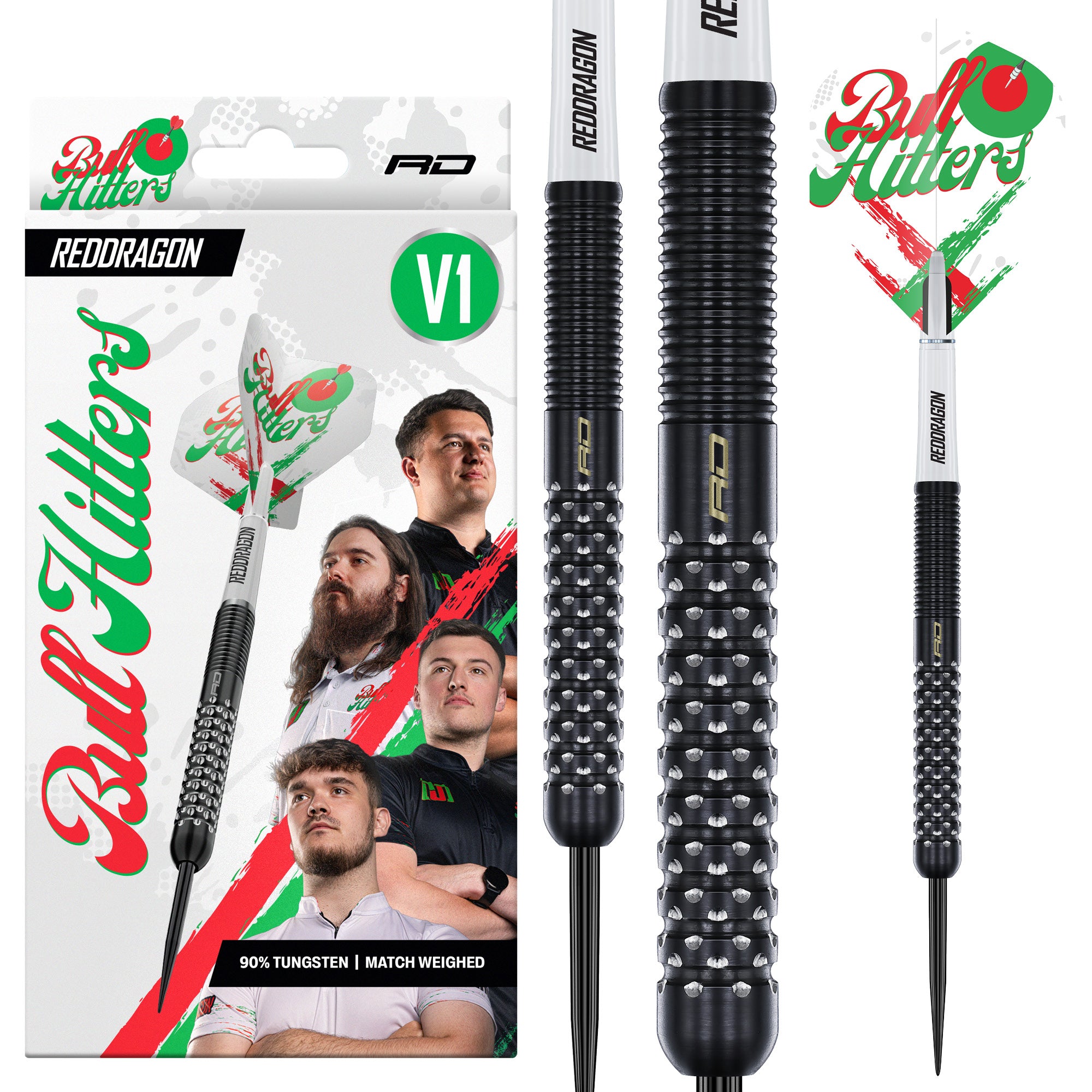 Red Dragon Bullhitters V1 90% Steeldarts - DreamDarts Dartshop