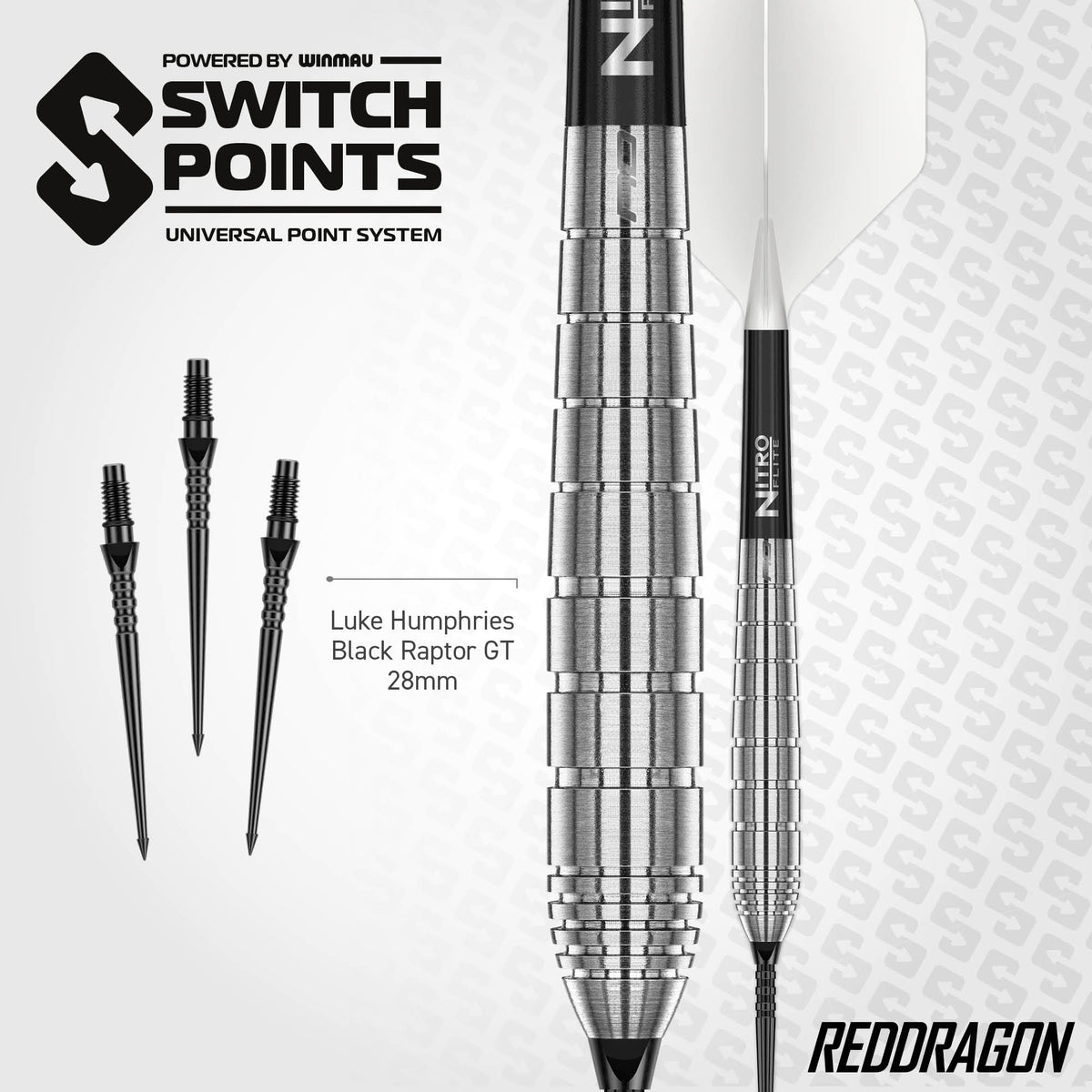 Luke Humphries - TX1 Pioneer Switch Points 90% Steeldarts - DreamDarts Dartshop