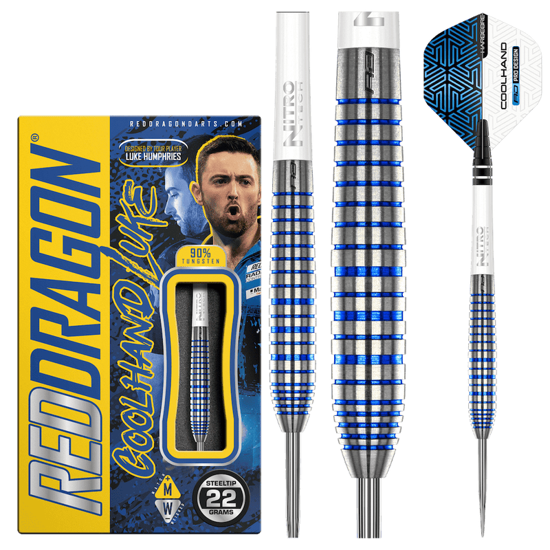 Luke Humphries TX3 Cool Blue SE 90% Steeldarts - DreamDarts Dartshop