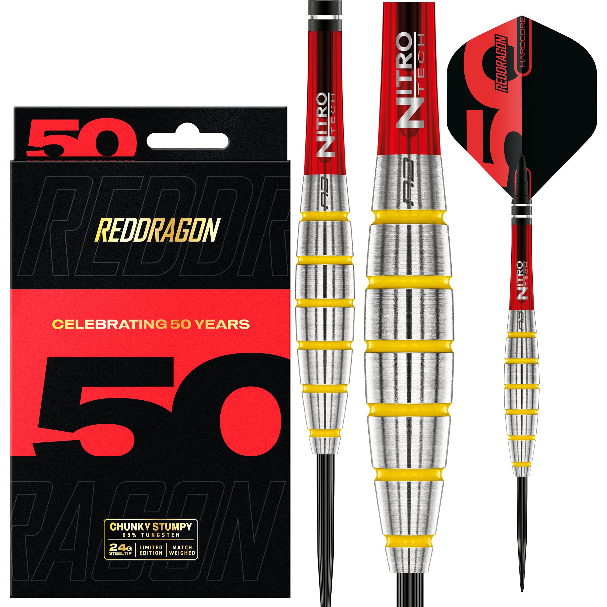 RED DRAGON Chunky Stumpy 24 Gramm 85% STEELDARTS Limited Edition - DreamDarts Dartshop