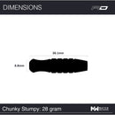 RED DRAGON Chunky Stumpy 28 Gramm 85% STEELDARTS Limited Edition - DreamDarts Dartshop