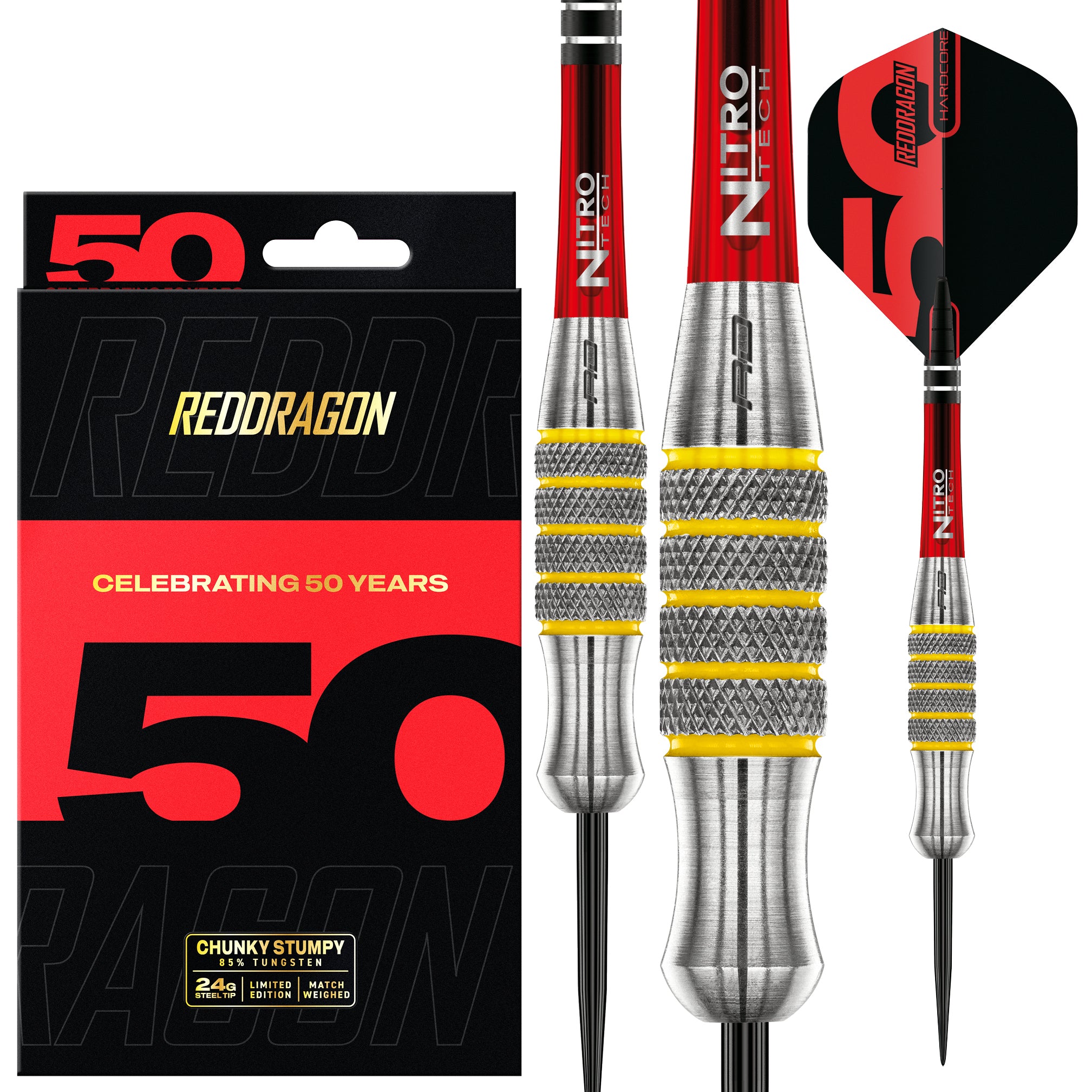 RED DRAGON Chunky Stumpy 28 Gramm 85% STEELDARTS Limited Edition - DreamDarts Dartshop