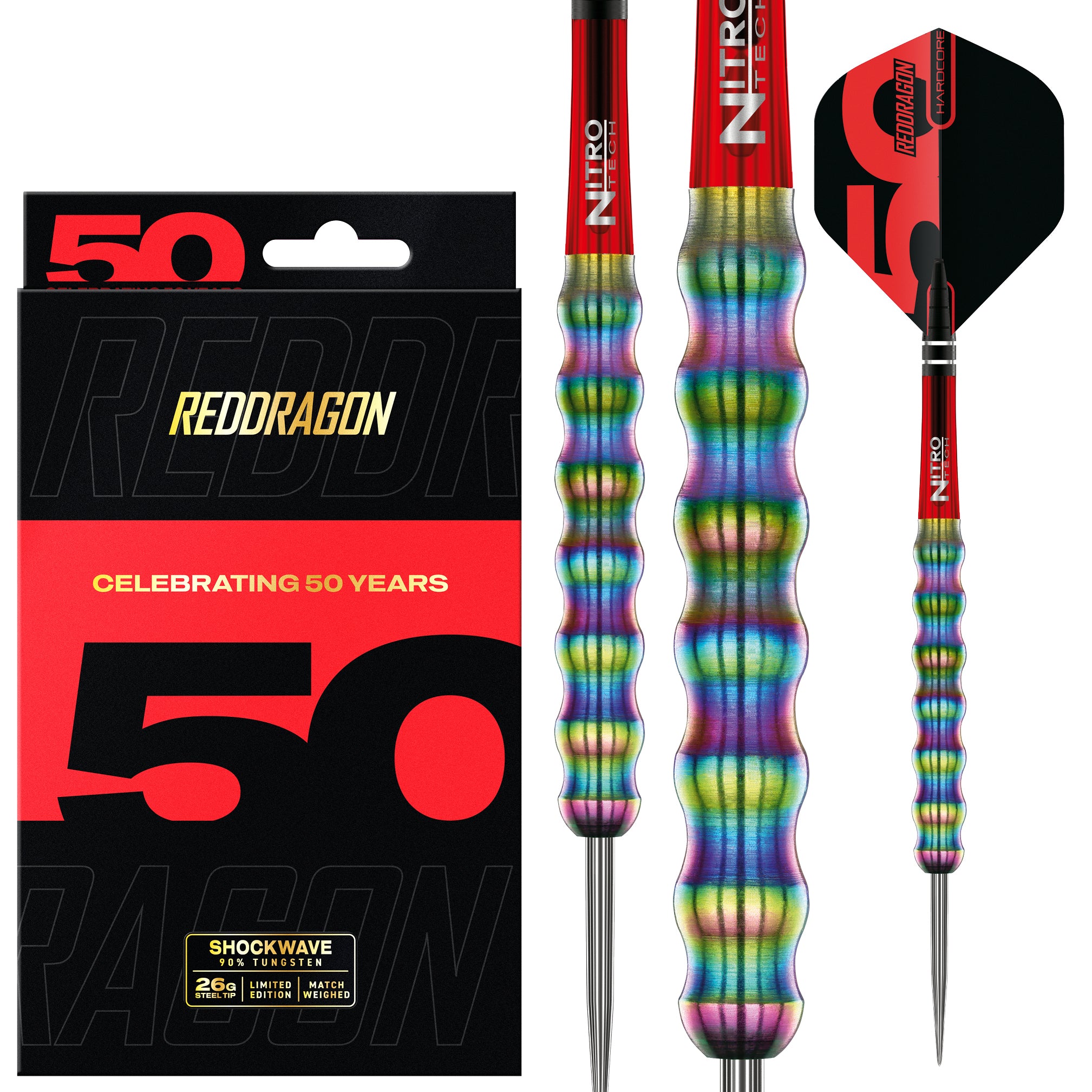 RED DRAGON Shockwaves 26 Gramm 90% STEELDARTS Limited Edition - DreamDarts Dartshop