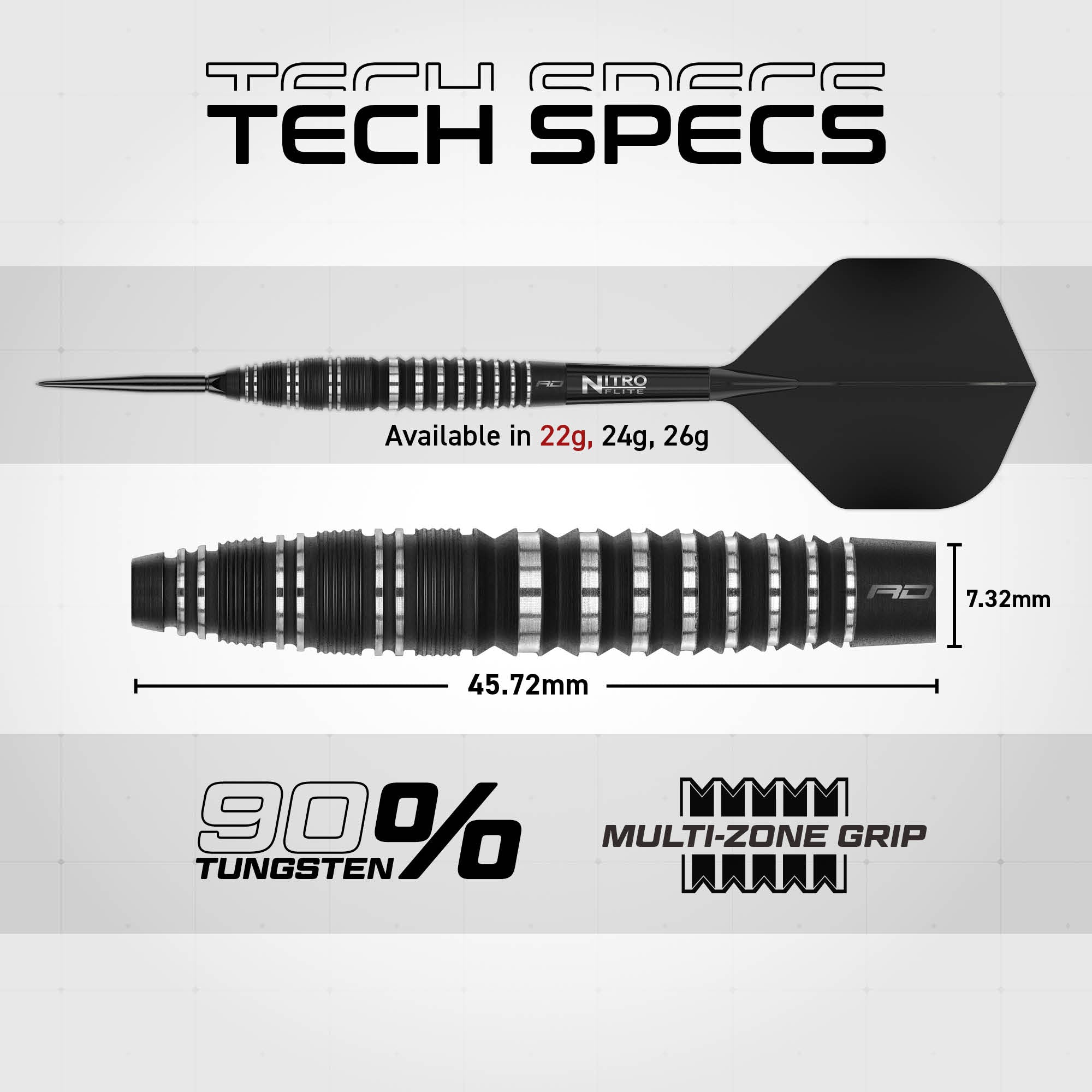 Sable Bomb 90% SwitchPoint Darts - DreamDarts Dartshop