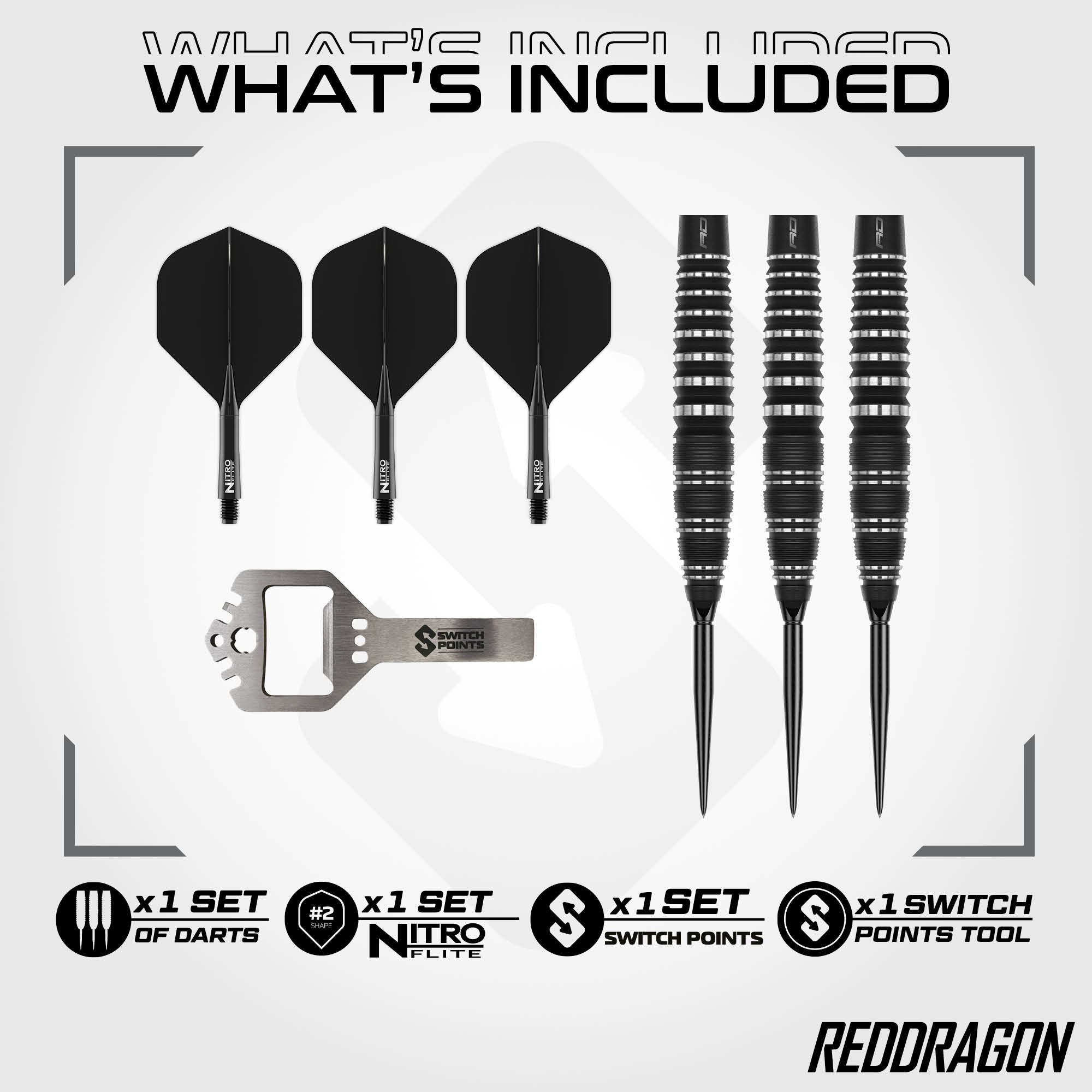 Sable Bomb 90% SwitchPoint Darts - DreamDarts Dartshop