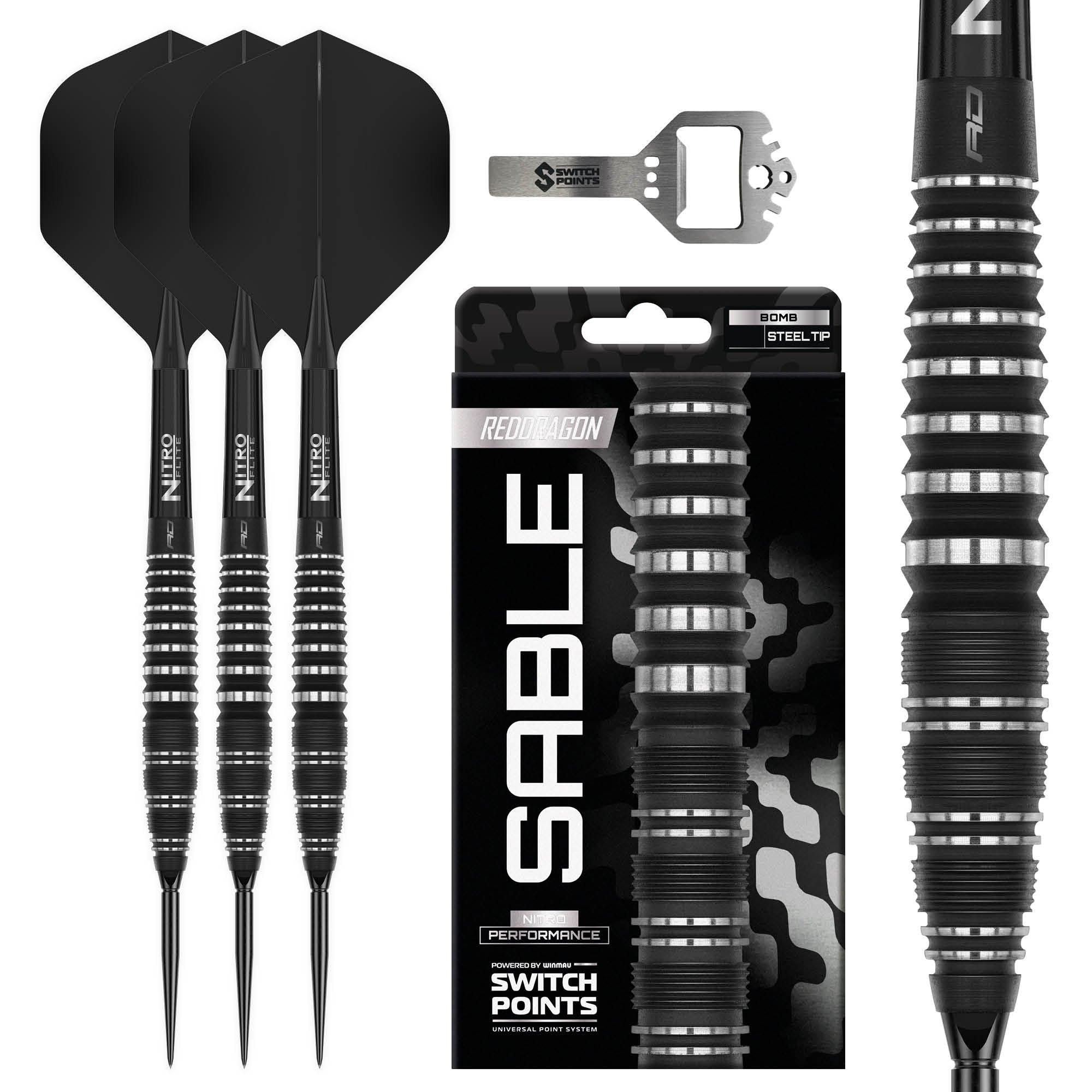Sable Bomb 90% SwitchPoint Darts - DreamDarts Dartshop