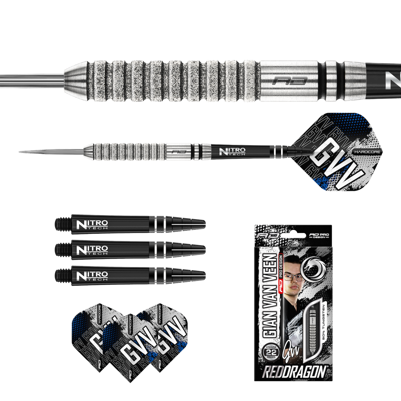 Gian van Veen Tour Edition 90% Steeldarts - DreamDarts Dartshop