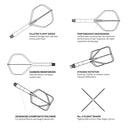 Shot Flight Deck No. 2 - Verschiedene Farben - DreamDarts Dartshop
