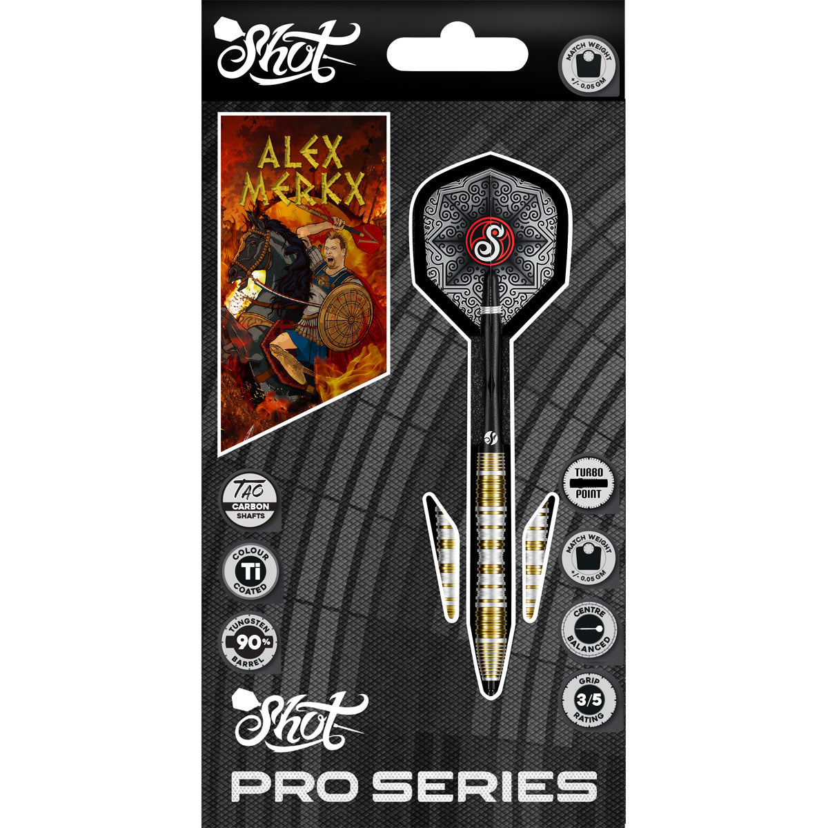 Shot Alexander Merkx 90% Turbo Point Steeldarts - DreamDarts Dartshop