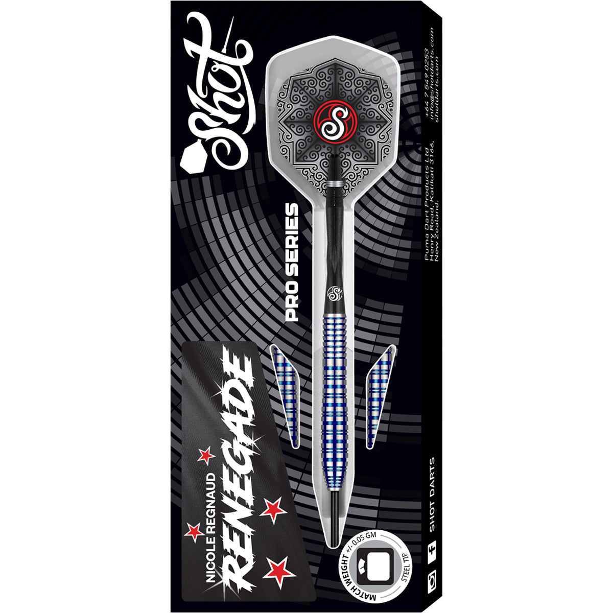 Shot Nicole Regnaud 90% Steeldarts - DreamDarts Dartshop