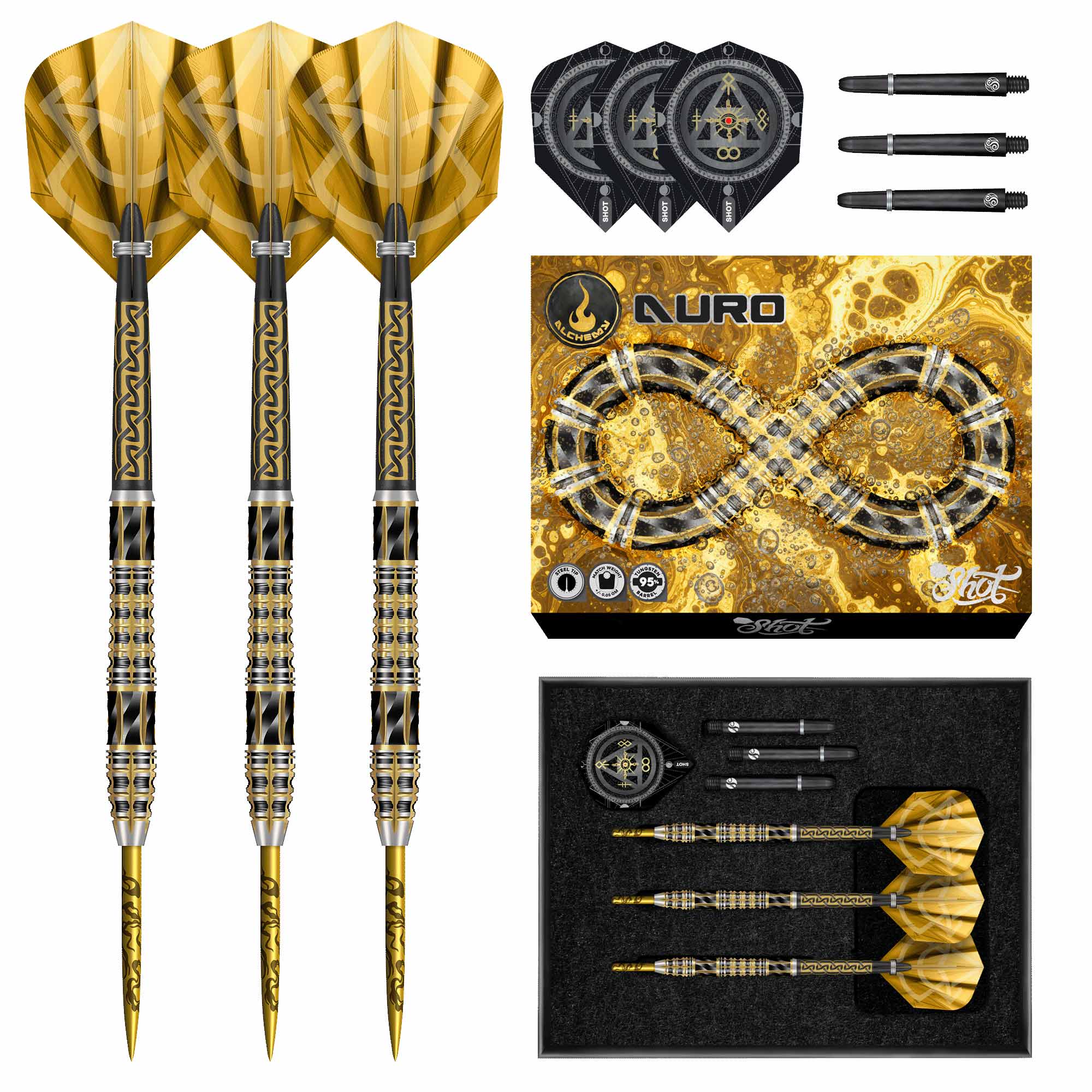 Shot Alchemy Auro 90% Steeldarts - DreamDarts Dartshop