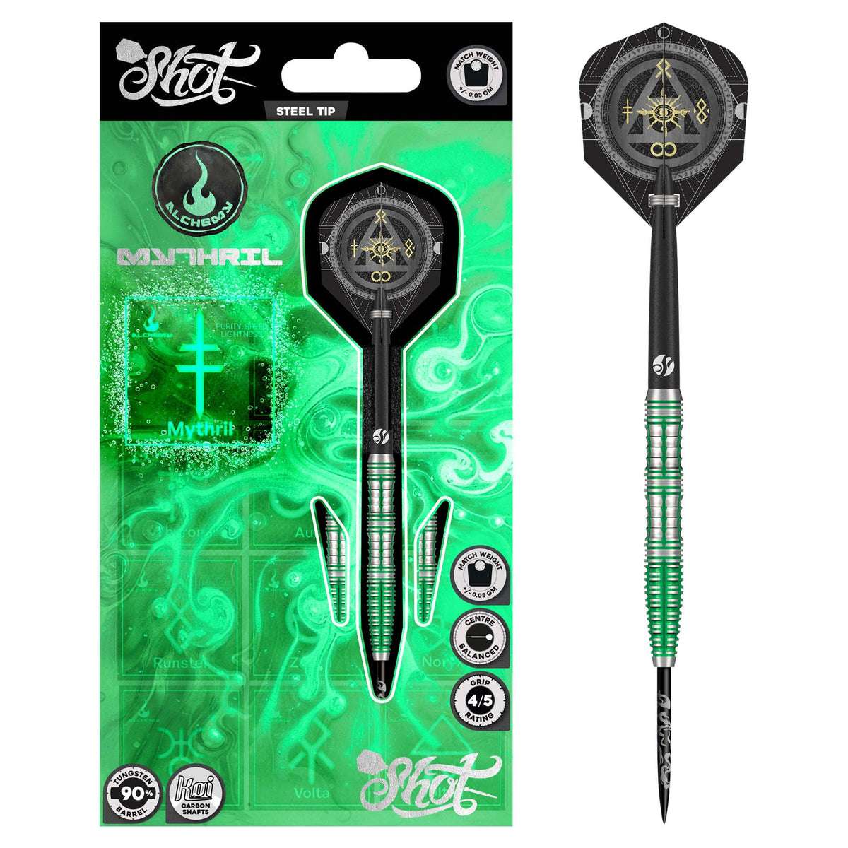 Shot Alchemy Mythril 90% Steeldarts - DreamDarts Dartshop