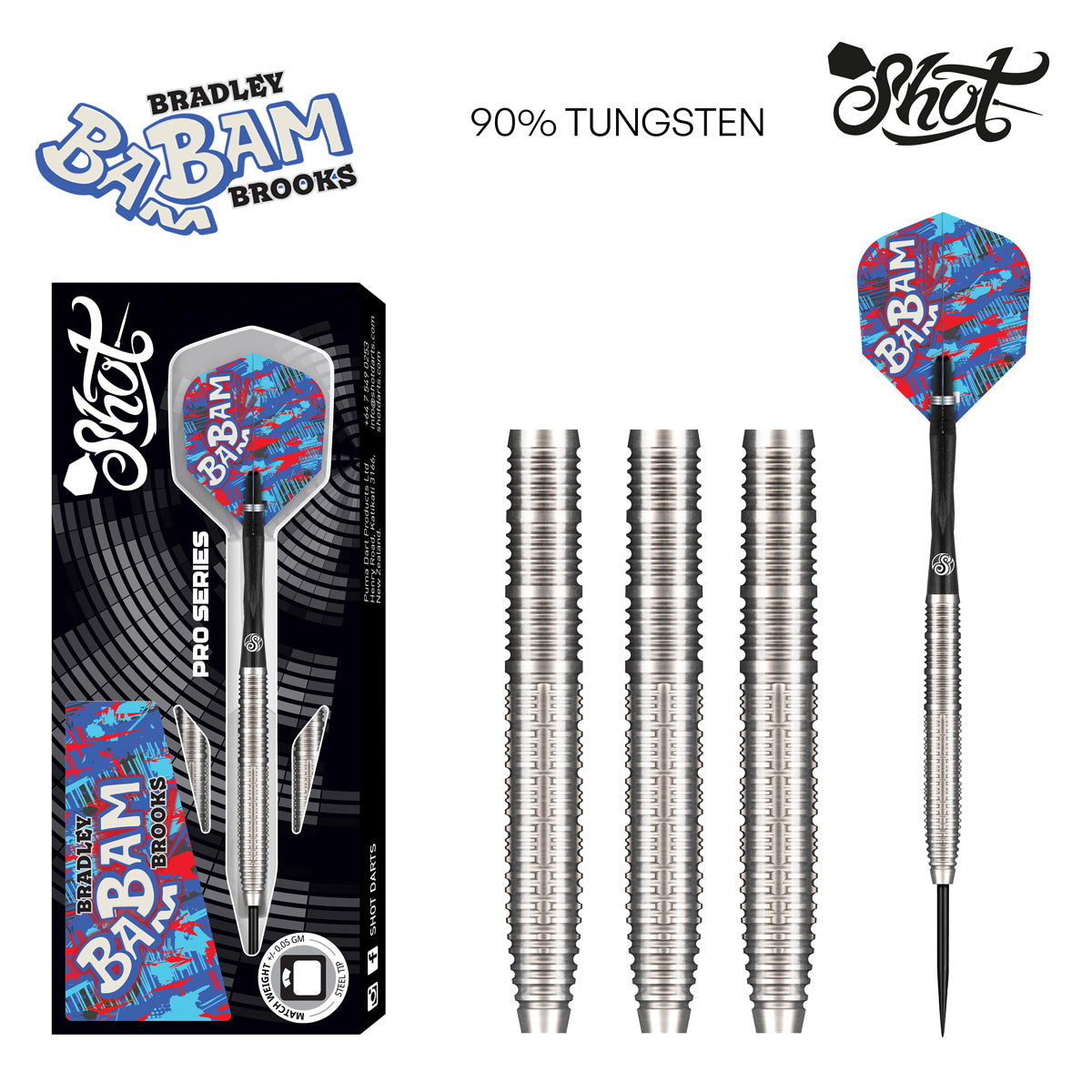 Shot Bradley Brooks G2 90% Steeldarts - DreamDarts Dartshop