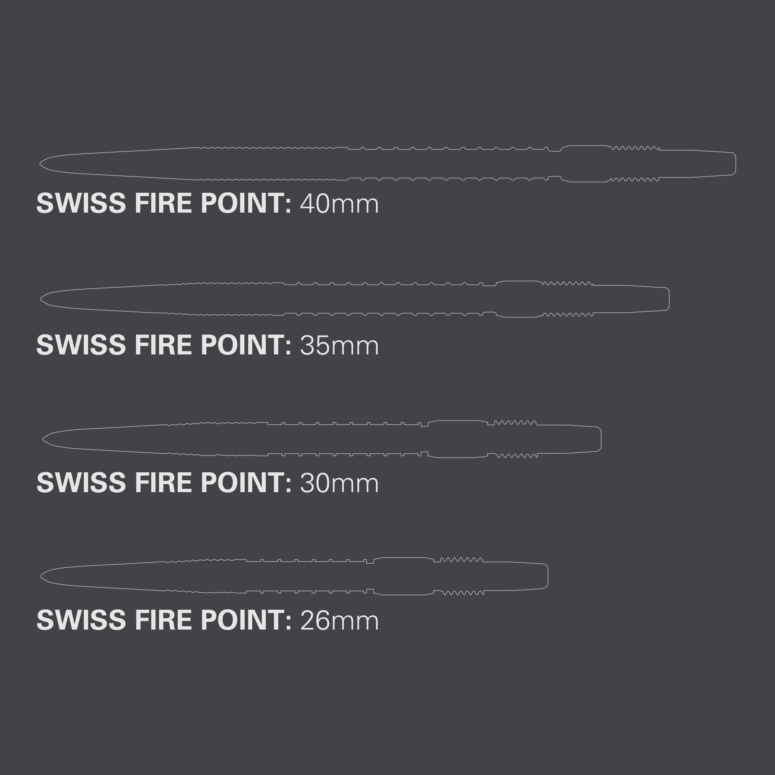 SWISS FIRE POINTS 40MM 2024 - DreamDarts Dartshop