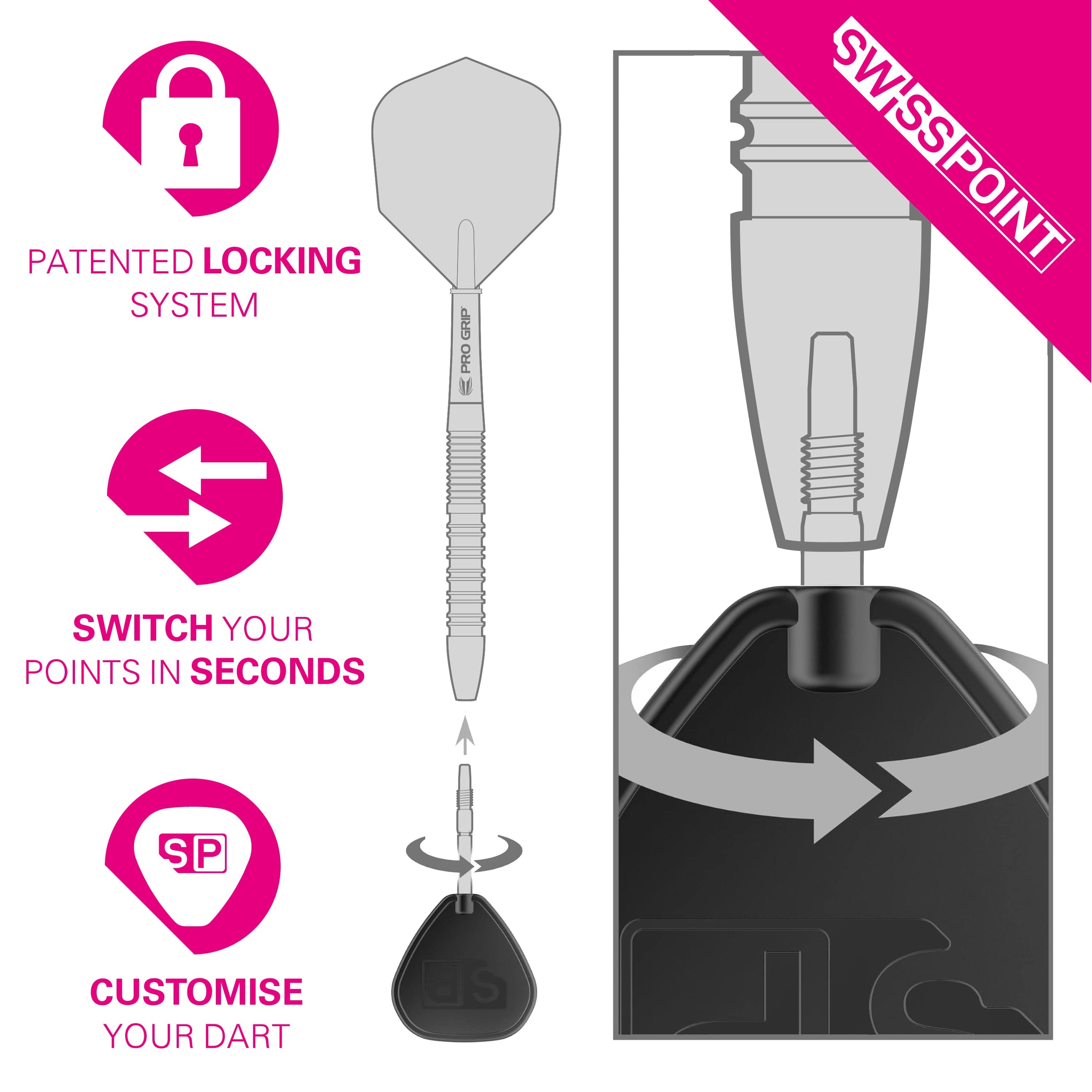 Swiss Storm Diamond Points - DreamDarts Dartshop