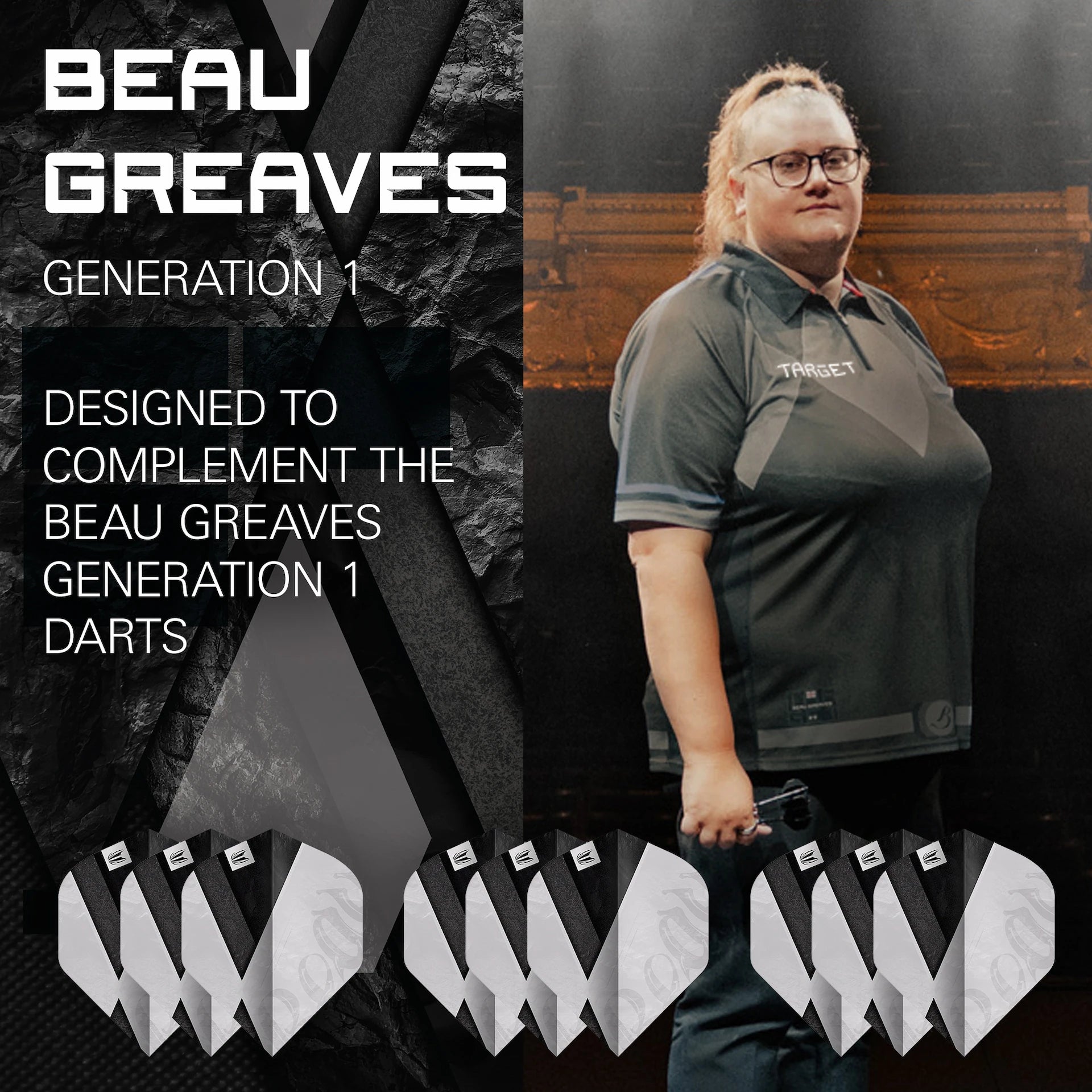 Beau Greaves G1 Pro Ultra No. 2 Standard Flights (3 Sets Flights) - DreamDarts Dartshop