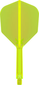 K-FLEX No.6 SMALL NEON YELLOW - DreamDarts Dartshop