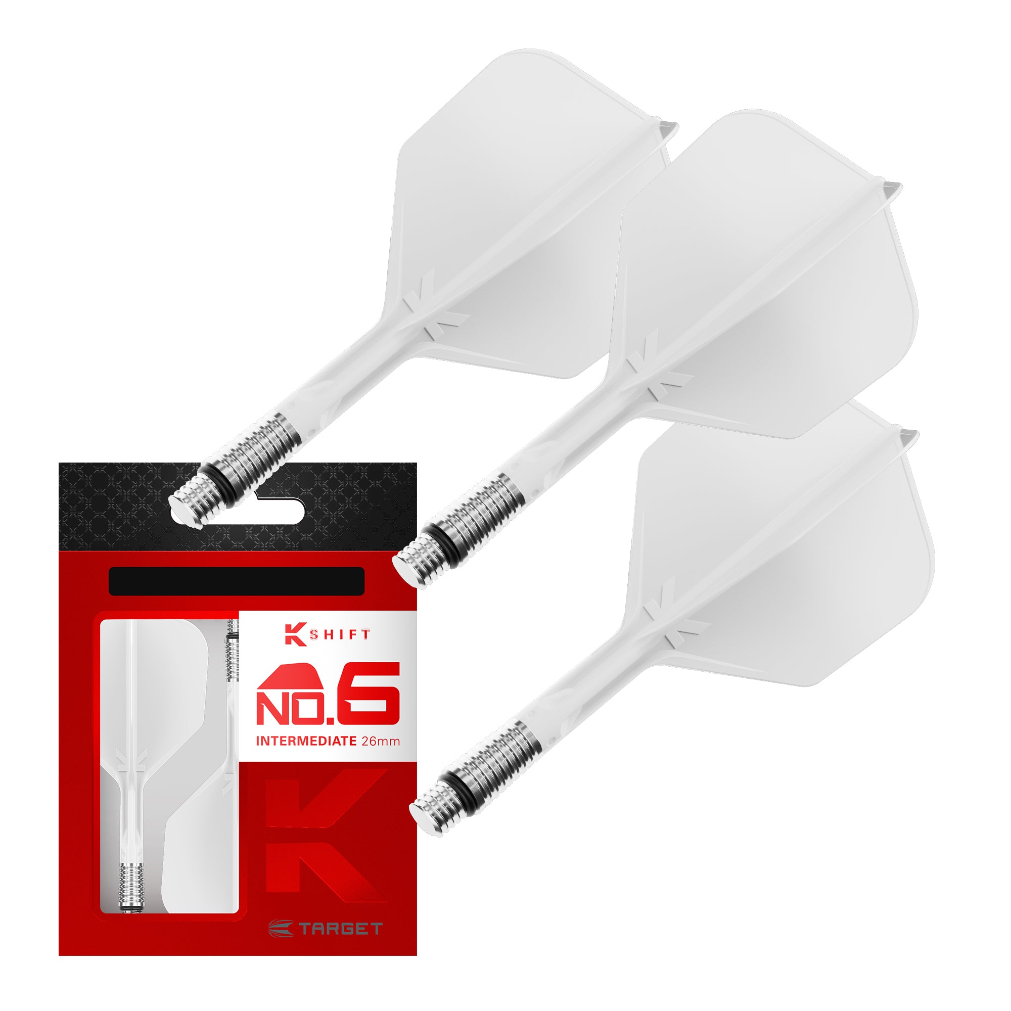 K-SHIFT WHITE NO.6 SHAPE - DreamDarts Dartshop