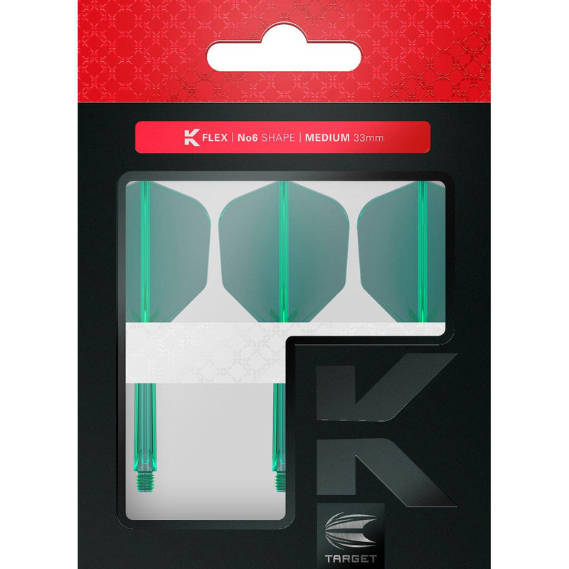 K-FLEX No.6 Shape Green - DreamDarts Dartshop