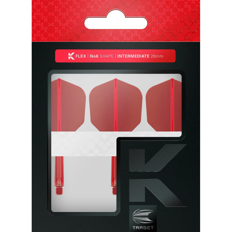 K-FLEX No.6 Shape Red - DreamDarts Dartshop