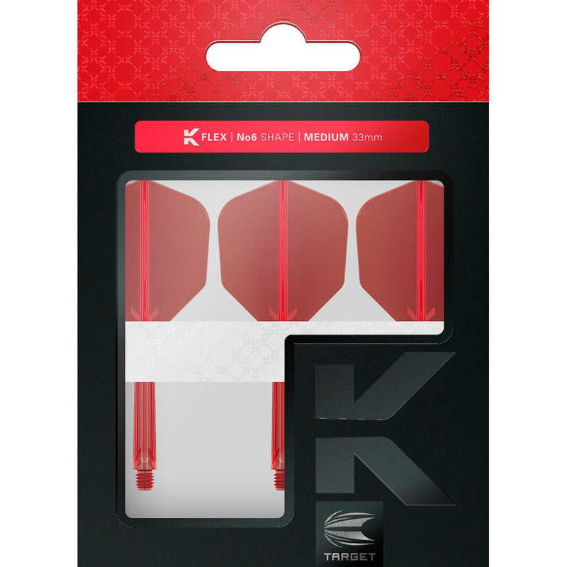 K-FLEX No.6 Shape Red - DreamDarts Dartshop