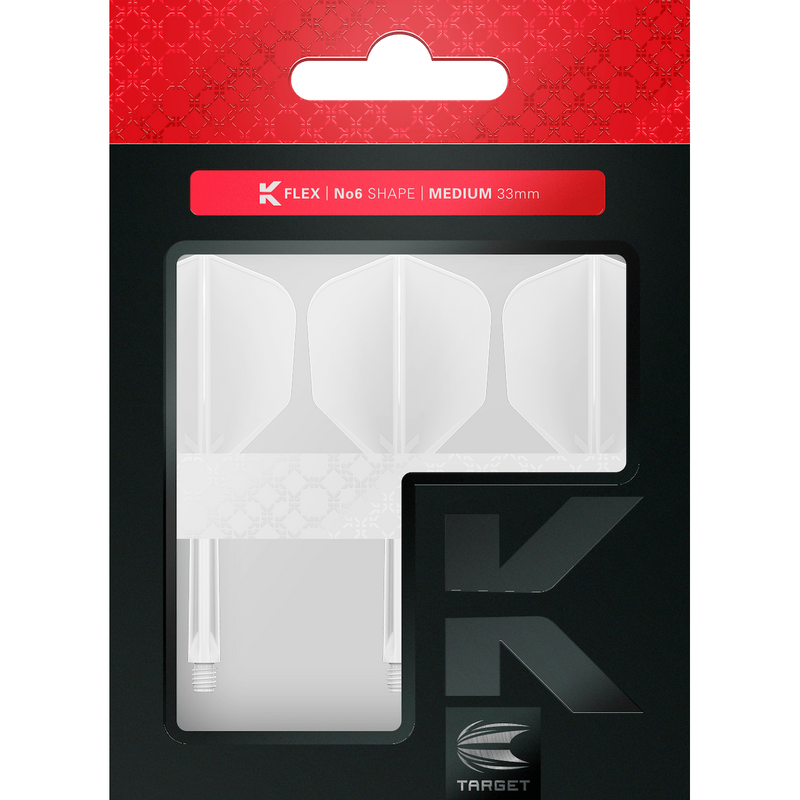 K-FLEX No.6 Shape Weiß - DreamDarts Dartshop