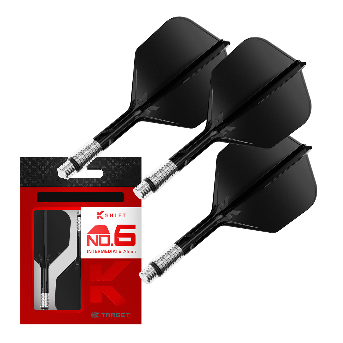 K-SHIFT BLACK NO.6 SHAPE - DreamDarts Dartshop