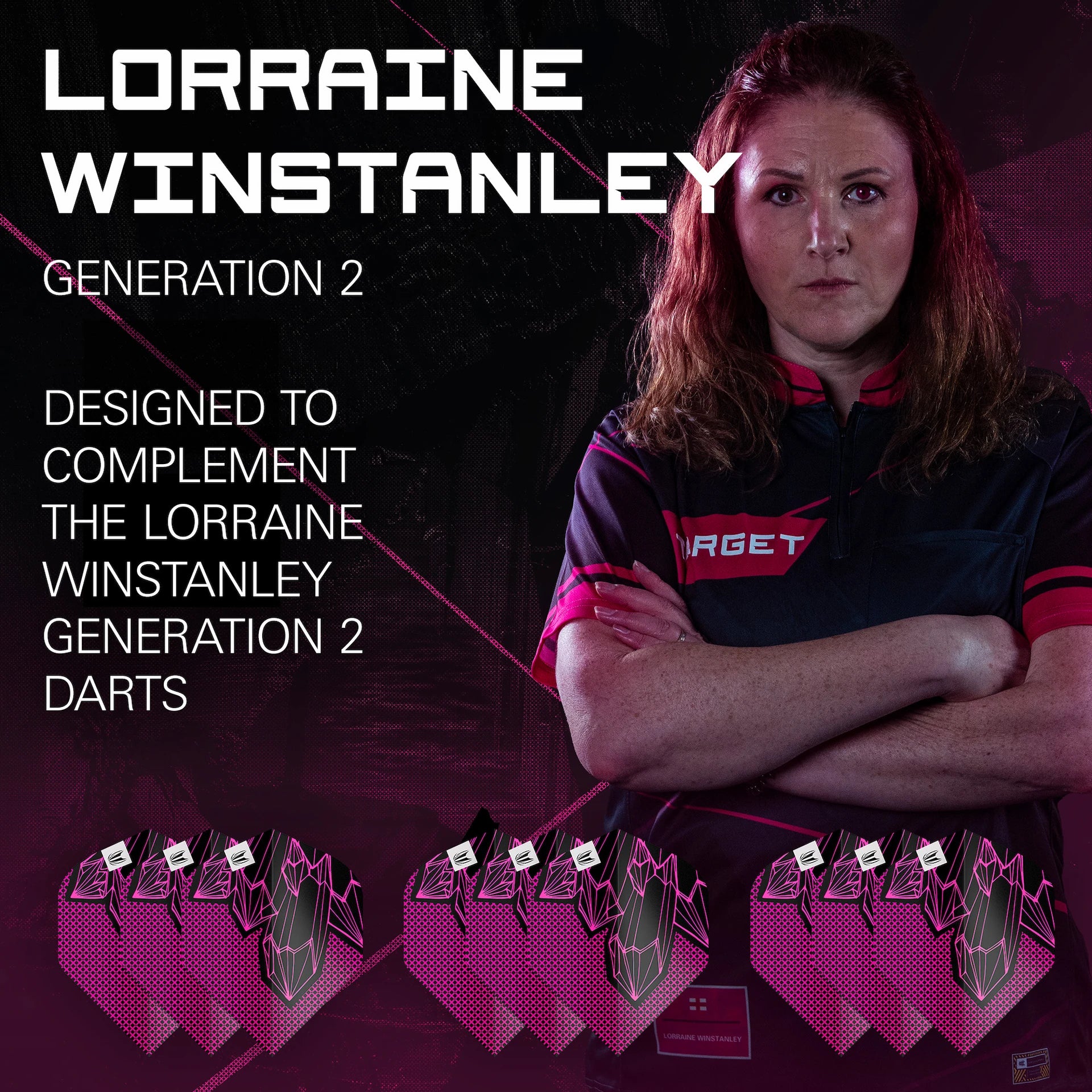 Lorraine Winstanley G2 Pro Ultra No. 2 Standard Flights (3 Sets Flights) - DreamDarts Dartshop
