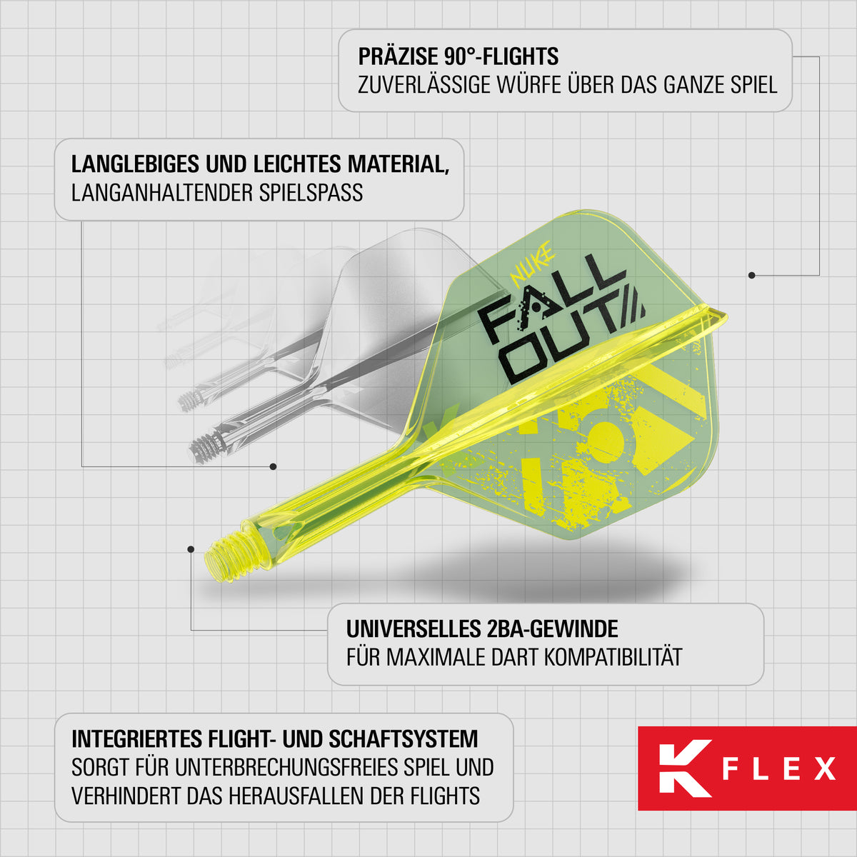 LUKE LITTLER FALLOUT K-FLEX NO.6 SHAPE - DreamDarts Dartshop