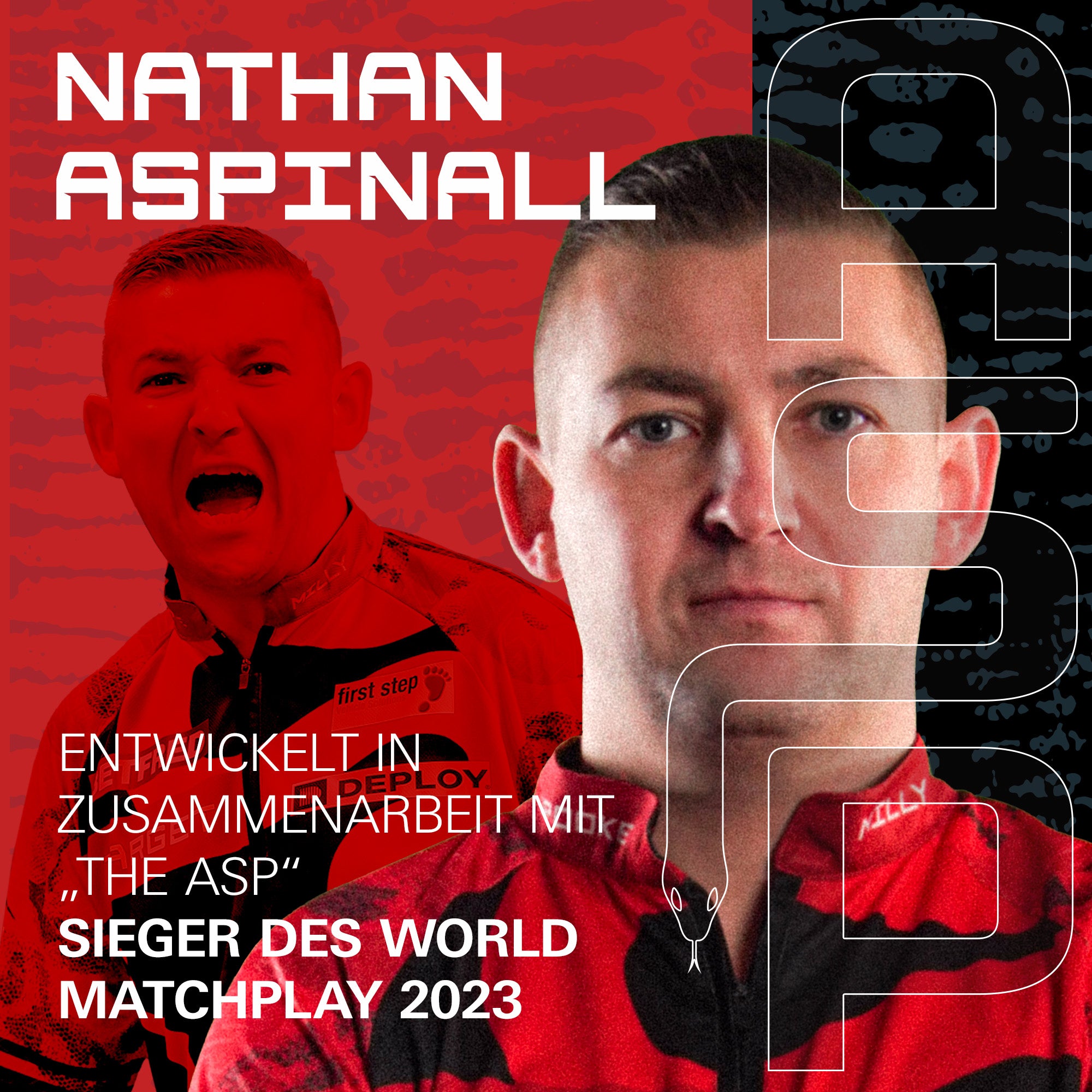 Nathan Aspinall K-Flex No.2 Rot transparent - DreamDarts Dartshop