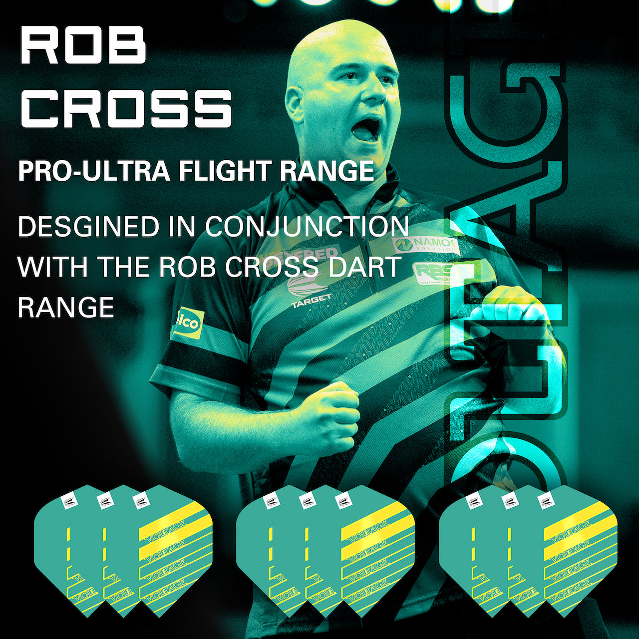 Rob Cross Pro Ultra No.2 Flights - 3 Sets - DreamDarts Dartshop