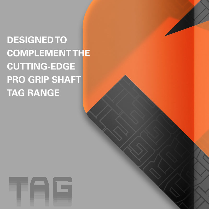 Target TAG Black & Orange Flights x 3 Sets Flights - DreamDarts Dartshop
