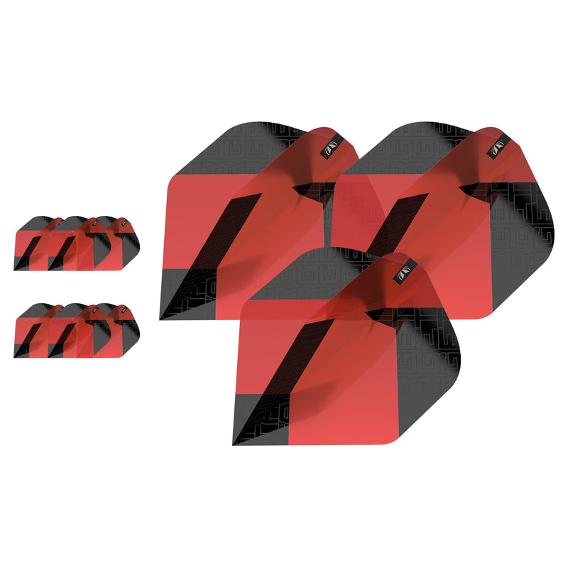Target TAG Black & Red Flights x 3 Sets Flights - DreamDarts Dartshop