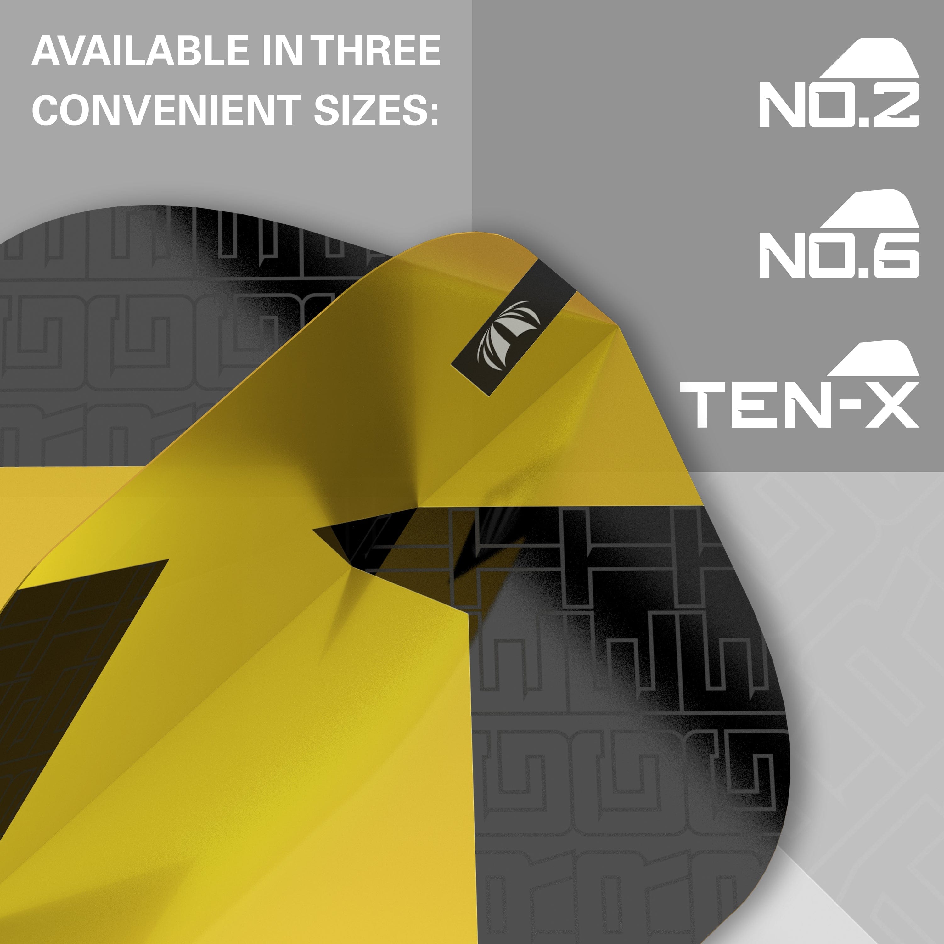 Target TAG Black & Yellow Flights x 3 Sets Flights - DreamDarts Dartshop