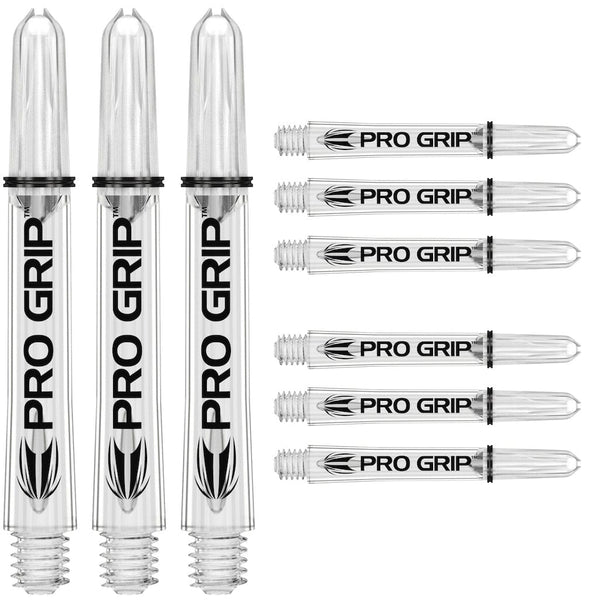 Target Pro Grip Shafts 3 Sets - Clear - DreamDarts Dartshop