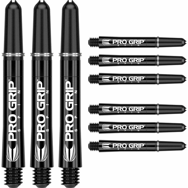 Target Pro Grip SPIN Shafts 3 Sets - Black - DreamDarts Dartshop