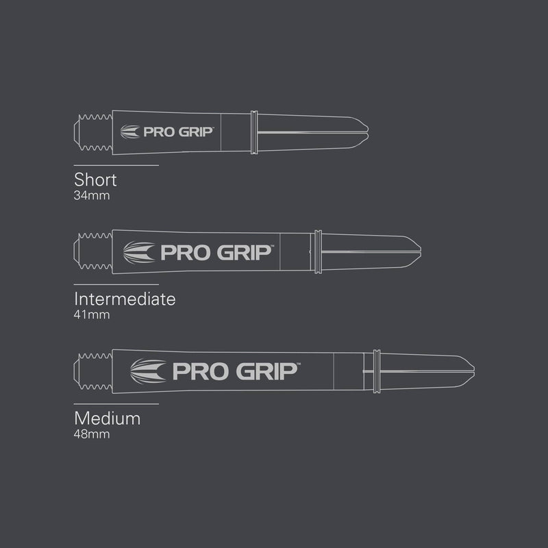Target Pro Grip SPIN Shafts 3 Sets - Clear - DreamDarts Dartshop