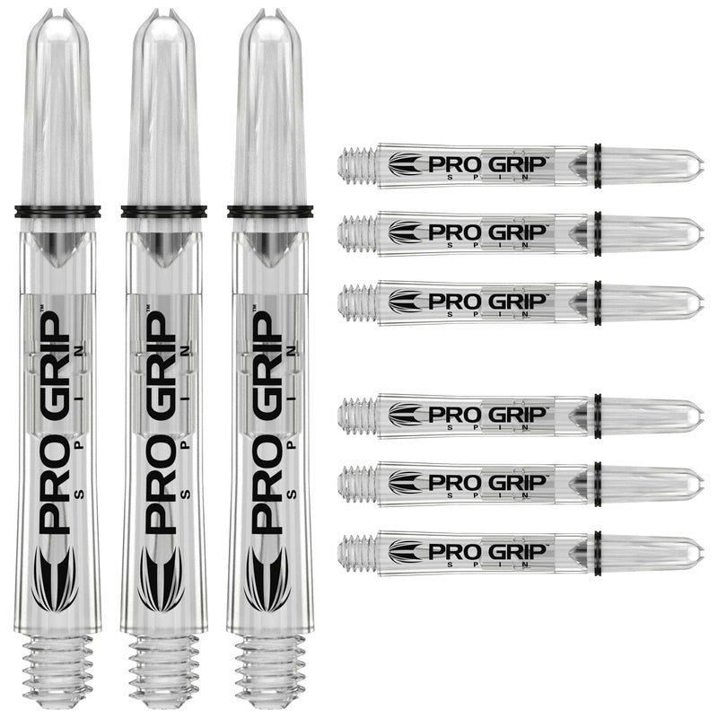 Target Pro Grip SPIN Shafts 3 Sets - Clear - DreamDarts Dartshop