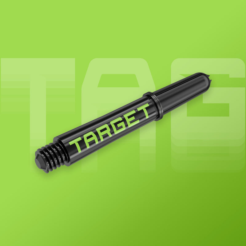 Target Pro Grip TAG Shafts 3 Sets - Black & Green - DreamDarts Dartshop
