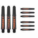 Target Pro Grip TAG Shafts 3 Sets - Black & Orange - DreamDarts Dartshop
