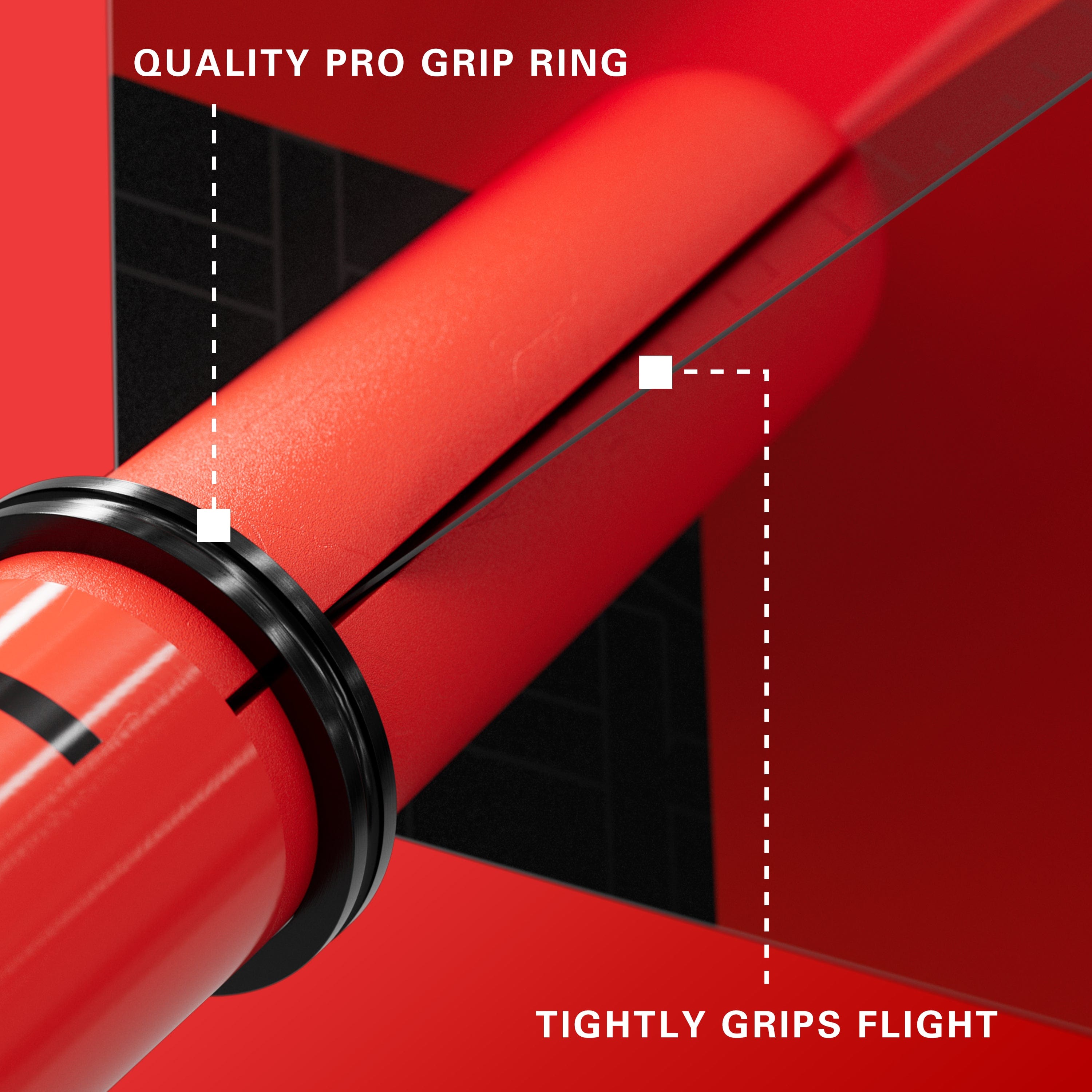 Target Pro Grip TAG Shafts 3 Sets - Red & Black - DreamDarts Dartshop