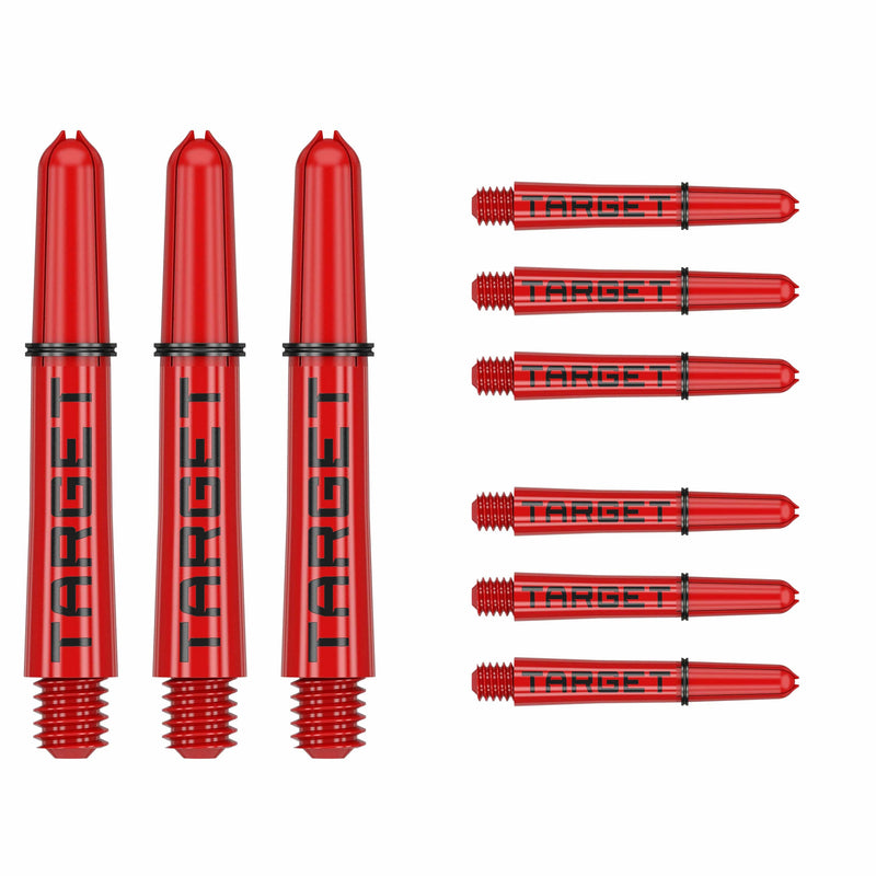 Target Pro Grip TAG Shafts 3 Sets - Red & Black - DreamDarts Dartshop