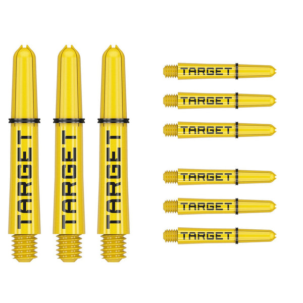 Target Pro Grip TAG Shafts 3 Sets - Yellow & Black - DreamDarts Dartshop