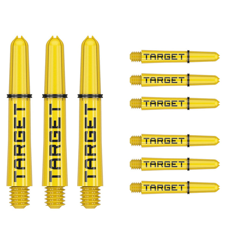 Target Pro Grip TAG Shafts 3 Sets - Yellow & Black - DreamDarts Dartshop