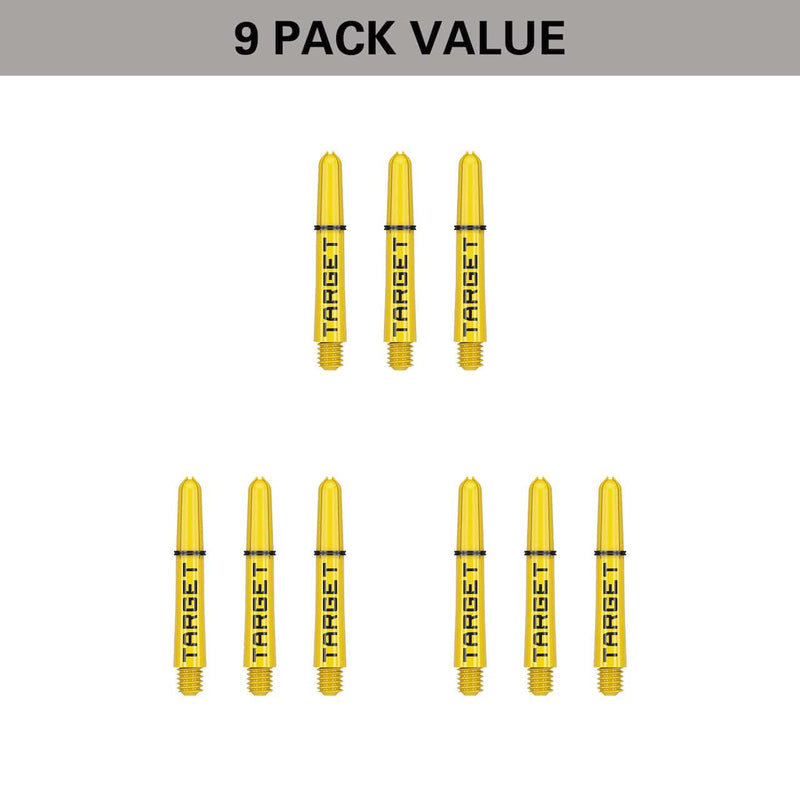 Kopie von Target Pro Grip TAG Shafts 3 Sets - Yellow & Black - DreamDarts Dartshop