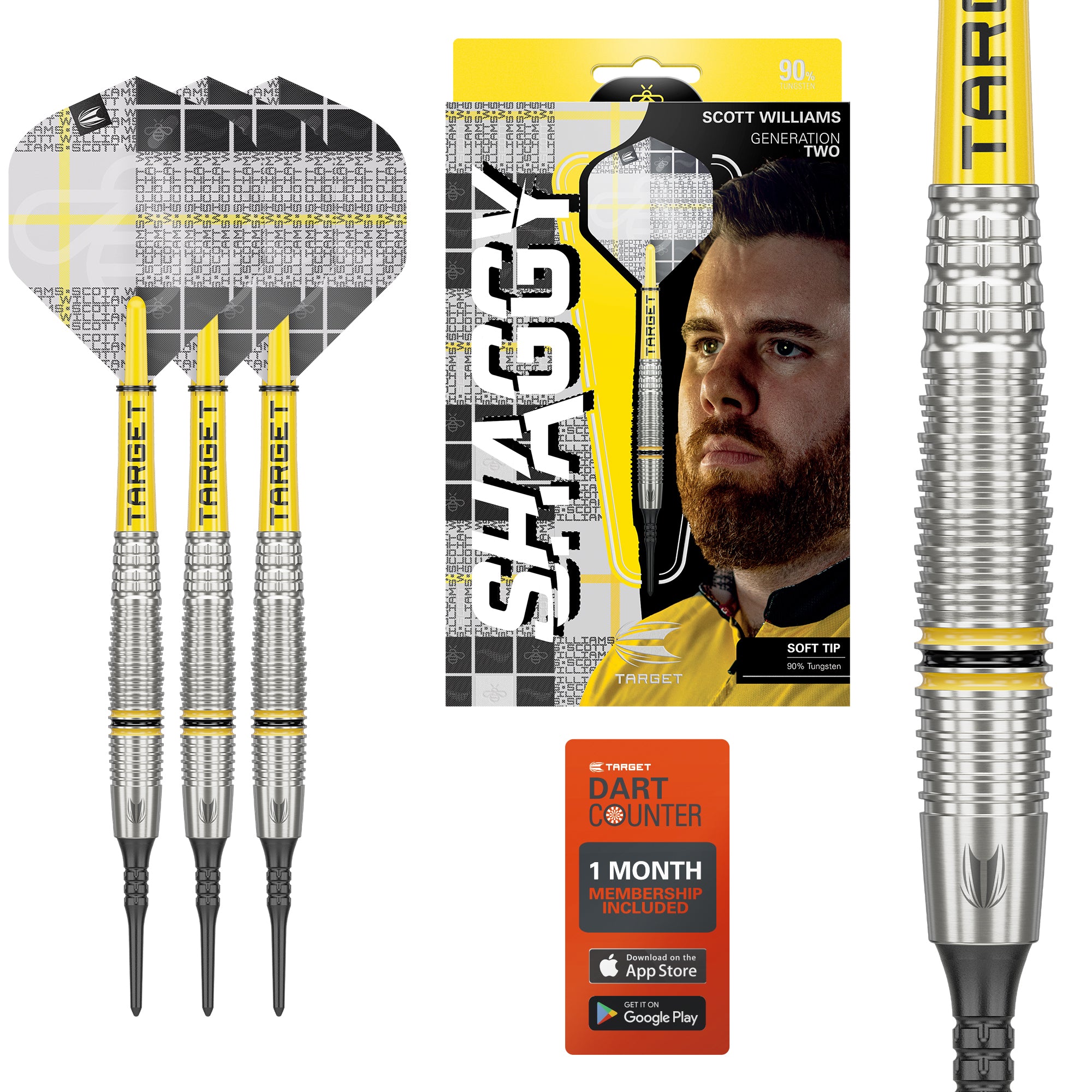 Scott "Shaggy" Williams G2 90% Softdarts - DreamDarts Dartshop