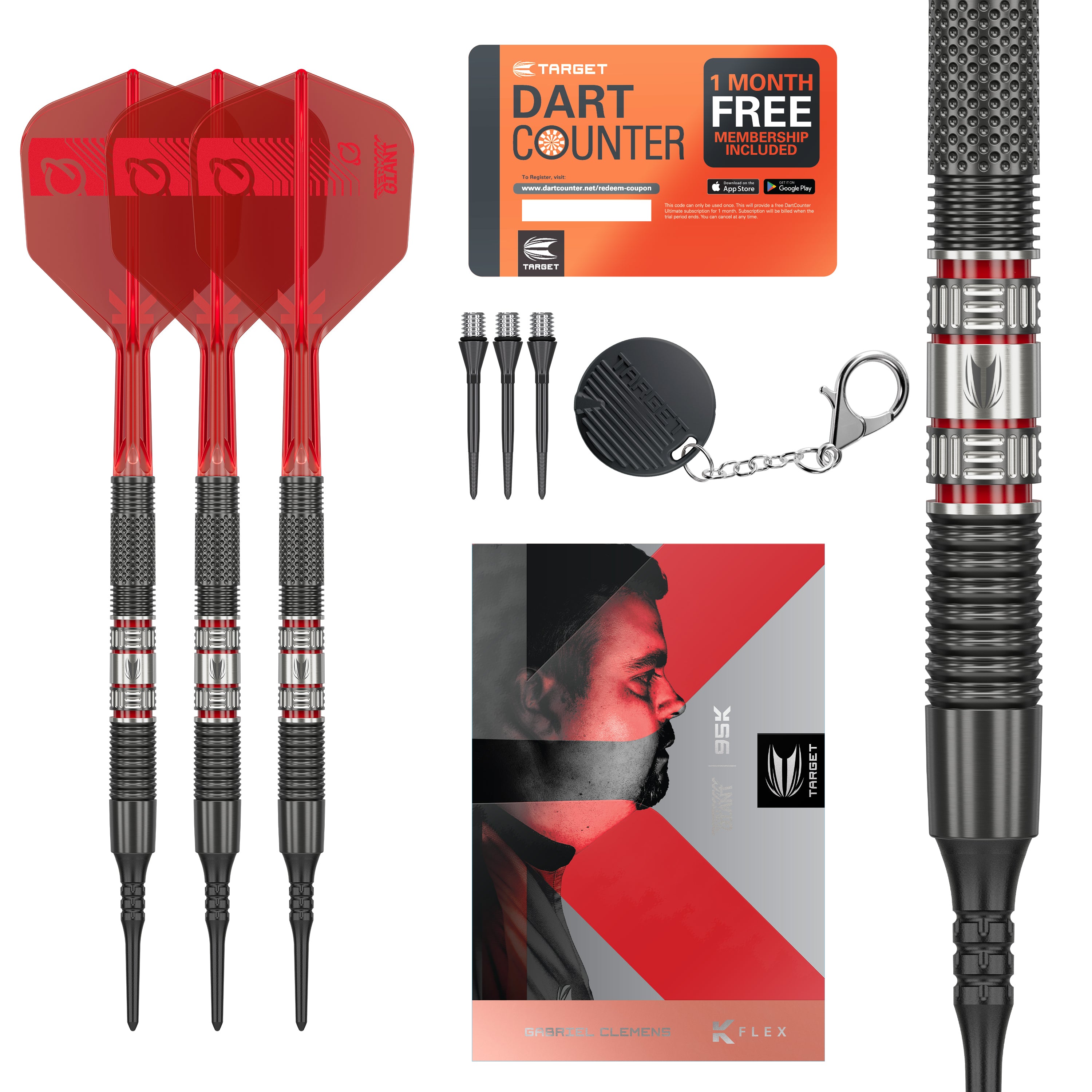 GABRIEL CLEMENS 95K SOFT TIP DARTS - DreamDarts Dartshop