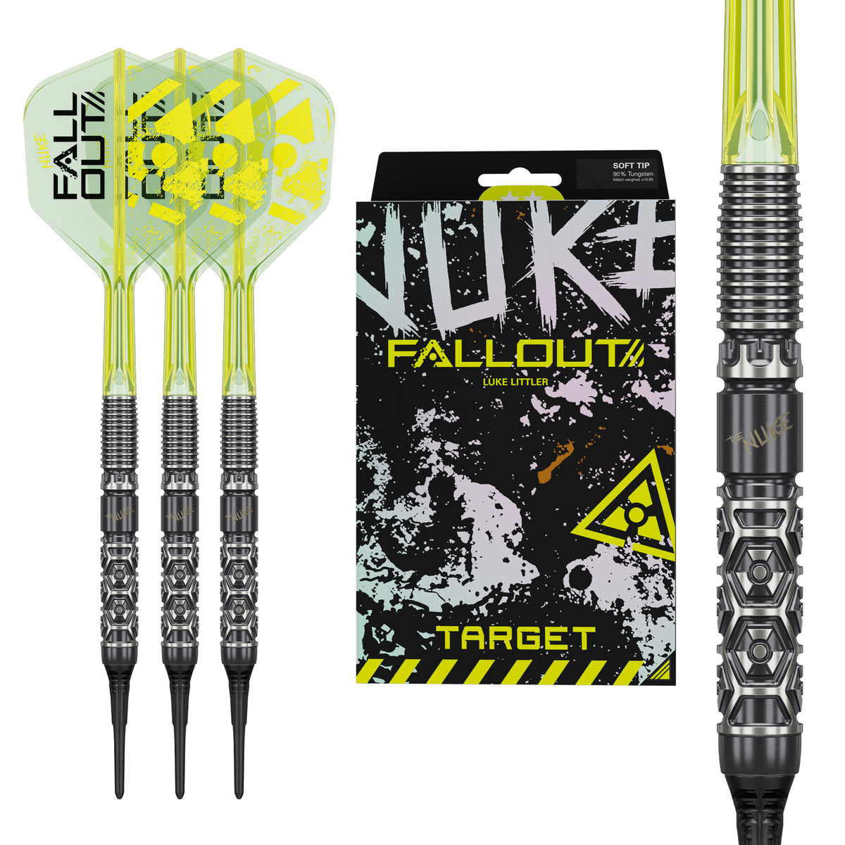 LUKE LITTLER NUKE FALLOUT 90% 19G Softdarts - DreamDarts Dartshop