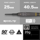 Scott "Shaggy" Williams BLACK 90% Softdarts - DreamDarts Dartshop