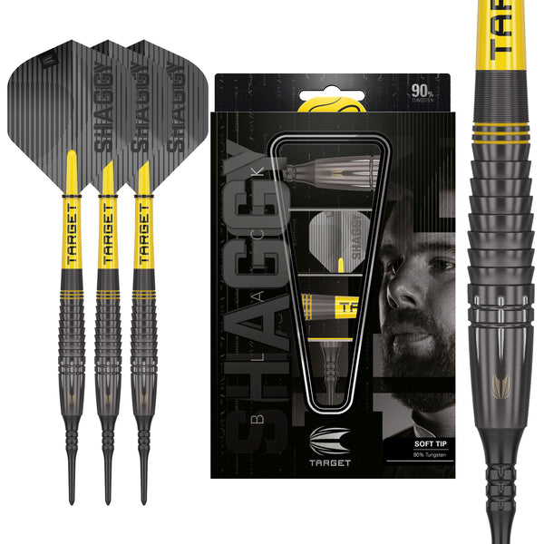 Scott "Shaggy" Williams BLACK 90% Softdarts - DreamDarts Dartshop